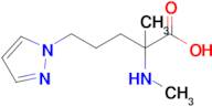 2-Methyl-2-(methylamino)-5-(1h-pyrazol-1-yl)pentanoic acid