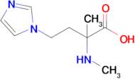 4-(1h-Imidazol-1-yl)-2-methyl-2-(methylamino)butanoic acid