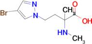 4-(4-Bromo-1h-pyrazol-1-yl)-2-methyl-2-(methylamino)butanoic acid