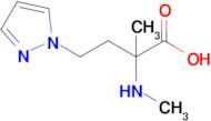 2-Methyl-2-(methylamino)-4-(1h-pyrazol-1-yl)butanoic acid