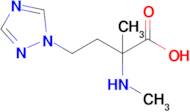 2-Methyl-2-(methylamino)-4-(1h-1,2,4-triazol-1-yl)butanoic acid