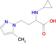 2-(Cyclopropylamino)-4-(5-methyl-1h-pyrazol-1-yl)butanoic acid