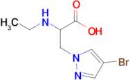 3-(4-Bromo-1h-pyrazol-1-yl)-2-(ethylamino)propanoic acid