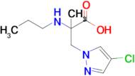 3-(4-Chloro-1h-pyrazol-1-yl)-2-methyl-2-(propylamino)propanoic acid