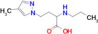 4-(4-Methyl-1h-pyrazol-1-yl)-2-(propylamino)butanoic acid