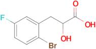 3-(2-Bromo-5-fluorophenyl)-2-hydroxypropanoic acid