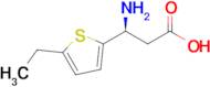 (s)-3-Amino-3-(5-ethylthiophen-2-yl)propanoic acid