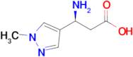 (s)-3-Amino-3-(1-methyl-1h-pyrazol-4-yl)propanoic acid