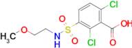 2,6-Dichloro-3-(n-(2-methoxyethyl)sulfamoyl)benzoic acid