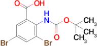 3,5-Dibromo-2-((tert-butoxycarbonyl)amino)benzoic acid