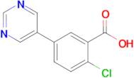 2-Chloro-5-(pyrimidin-5-yl)benzoic acid