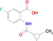 5-Fluoro-2-(2-methylcyclopropane-1-carboxamido)benzoic acid