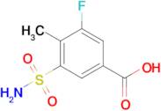 3-Fluoro-4-methyl-5-sulfamoylbenzoic acid