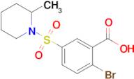 2-Bromo-5-((2-methylpiperidin-1-yl)sulfonyl)benzoic acid