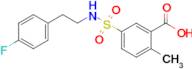 5-(n-(4-Fluorophenethyl)sulfamoyl)-2-methylbenzoic acid