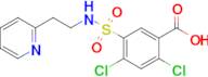 2,4-Dichloro-5-(n-(2-(pyridin-2-yl)ethyl)sulfamoyl)benzoic acid