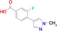 3-Fluoro-4-(1-methyl-1h-pyrazol-4-yl)benzoic acid