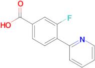 3-Fluoro-4-(pyridin-2-yl)benzoic acid