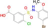 3-(n-(5-Bromo-2-methoxyphenyl)sulfamoyl)-4-chlorobenzoic acid