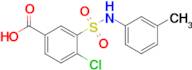 4-Chloro-3-(n-(m-tolyl)sulfamoyl)benzoic acid