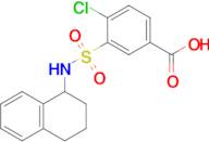 4-Chloro-3-(n-(1,2,3,4-tetrahydronaphthalen-1-yl)sulfamoyl)benzoic acid