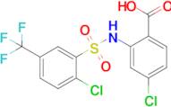 4-Chloro-2-((2-chloro-5-(trifluoromethyl)phenyl)sulfonamido)benzoic acid