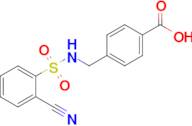 4-(((2-Cyanophenyl)sulfonamido)methyl)benzoic acid