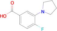 4-Fluoro-3-(pyrrolidin-1-yl)benzoic acid