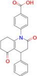 4-(2,5-Dioxo-4-phenyl-3,4,5,6,7,8-hexahydroquinolin-1(2h)-yl)benzoic acid