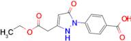 4-(3-(2-Ethoxy-2-oxoethyl)-5-oxo-2,5-dihydro-1h-pyrazol-1-yl)benzoic acid