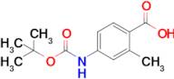 4-((Tert-butoxycarbonyl)amino)-2-methylbenzoic acid