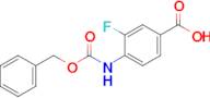 4-(((Benzyloxy)carbonyl)amino)-3-fluorobenzoic acid