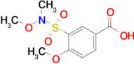 4-Methoxy-3-(n-methoxy-n-methylsulfamoyl)benzoic acid