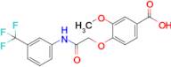 3-Methoxy-4-(2-oxo-2-((3-(trifluoromethyl)phenyl)amino)ethoxy)benzoic acid