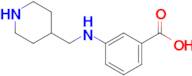 3-((Piperidin-4-ylmethyl)amino)benzoic acid