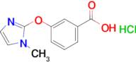 3-((1-Methyl-1h-imidazol-2-yl)oxy)benzoic acid hydrochloride