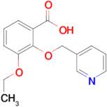 3-Ethoxy-2-(pyridin-3-ylmethoxy)benzoic acid