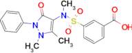 3-(n-(1,5-Dimethyl-3-oxo-2-phenyl-2,3-dihydro-1h-pyrazol-4-yl)-n-methylsulfamoyl)benzoic acid