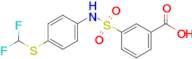 3-(n-(4-((Difluoromethyl)thio)phenyl)sulfamoyl)benzoic acid