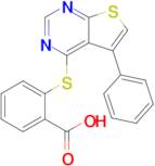 2-((5-Phenylthieno[2,3-d]pyrimidin-4-yl)thio)benzoic acid