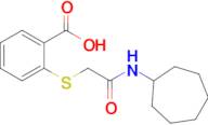 2-((2-(Cycloheptylamino)-2-oxoethyl)thio)benzoic acid