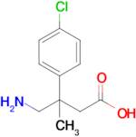 4-Amino-3-(4-chlorophenyl)-3-methylbutanoic acid