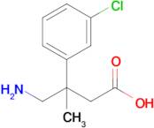 4-Amino-3-(3-chlorophenyl)-3-methylbutanoic acid