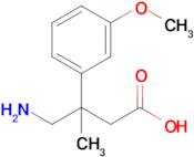 4-Amino-3-(3-methoxyphenyl)-3-methylbutanoic acid