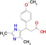 3-(2,4-dimethyl-1H-imidazol-5-yl)-3-(4-methoxyphenyl)propanoic acid