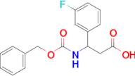 3-(((Benzyloxy)carbonyl)amino)-3-(3-fluorophenyl)propanoic acid