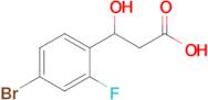 3-(4-Bromo-2-fluorophenyl)-3-hydroxypropanoic acid