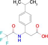 3-(4-Isopropylphenyl)-3-(2,2,2-trifluoroacetamido)propanoic acid