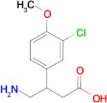 4-Amino-3-(3-chloro-4-methoxyphenyl)butanoic acid