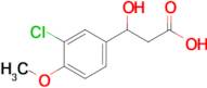 3-(3-Chloro-4-methoxyphenyl)-3-hydroxypropanoic acid